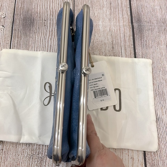 NWT HOBO Lauren Clutch-Wallet IN BUFFED LEATHER - Picture 10 of 14